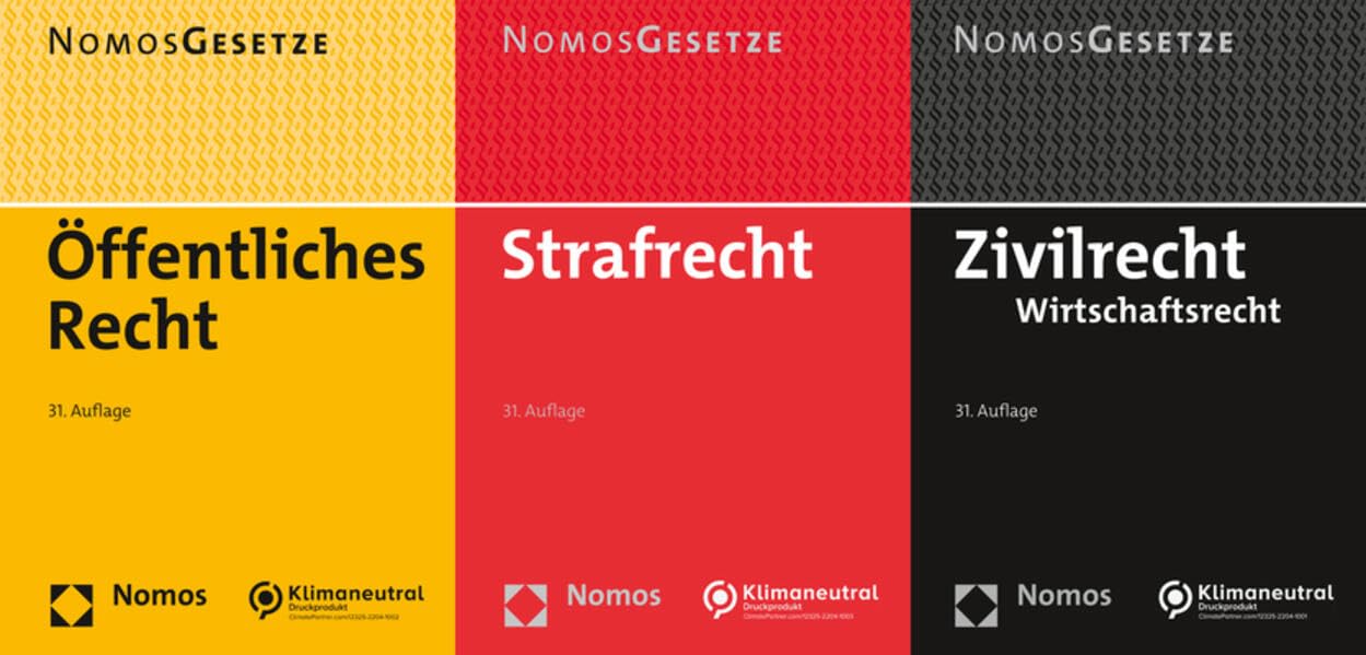 Öffentliches Recht - Strafrecht - Zivilrecht: Textsammlung Law