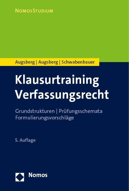 Klausurtraining Verfassungsrecht Law