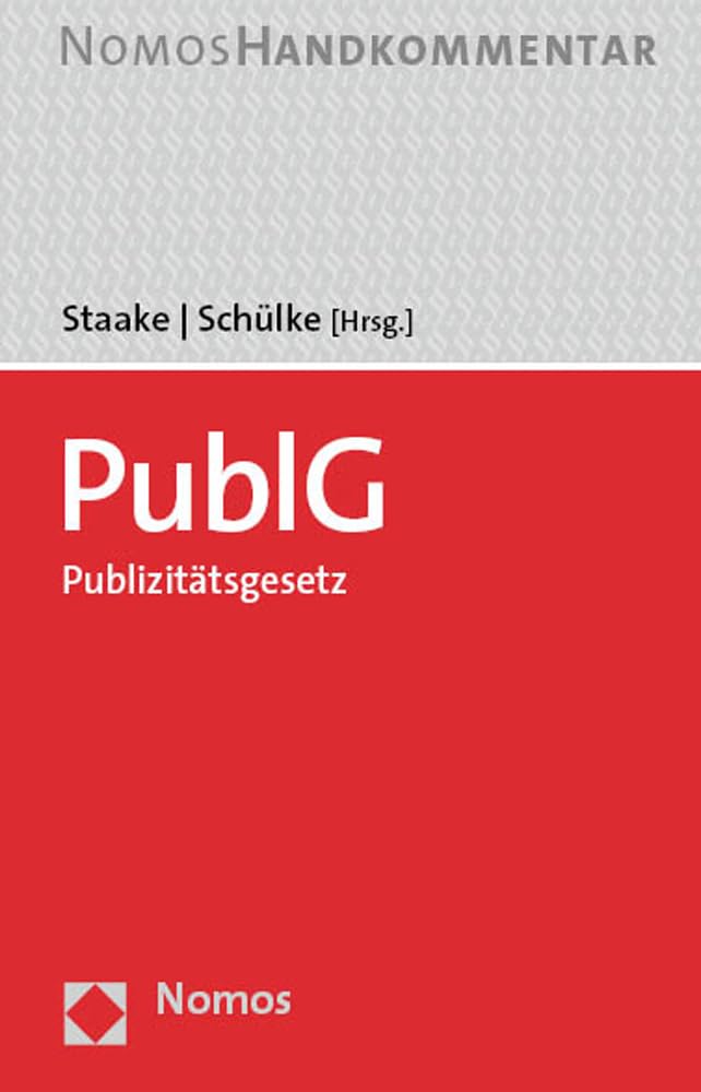 Publizitätsgesetz: PublG: Handkommentar Law