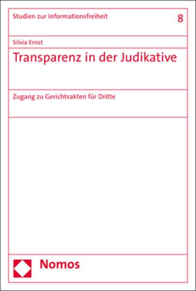 Product Image: Transparenz in der Judikative