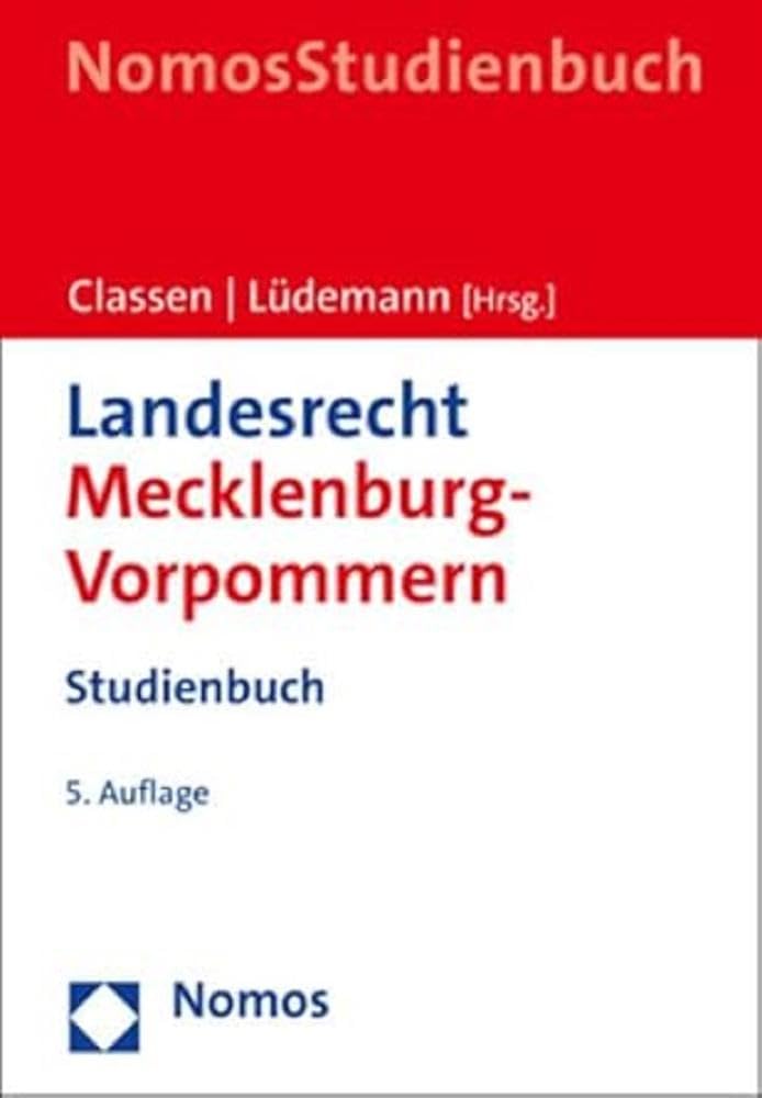 Landesrecht Mecklenburg-Vorpommern: Studienbuch Law