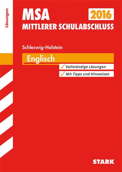 STARK Mittlerer Schulabschluss Schleswig-Holstein - Englisch Lösungen: Vollständige Lösungen. Mit Tipps und Hinweisen Foreign Languages ​​& Dictionaries