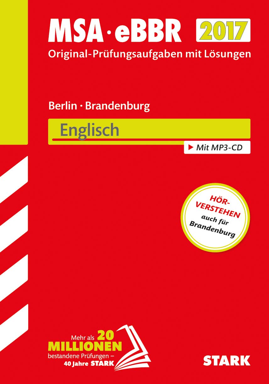 Product Image: Mittlerer Schulabschluss Berlin/Brandenburg 2017 - Englisch mit MP3-CD