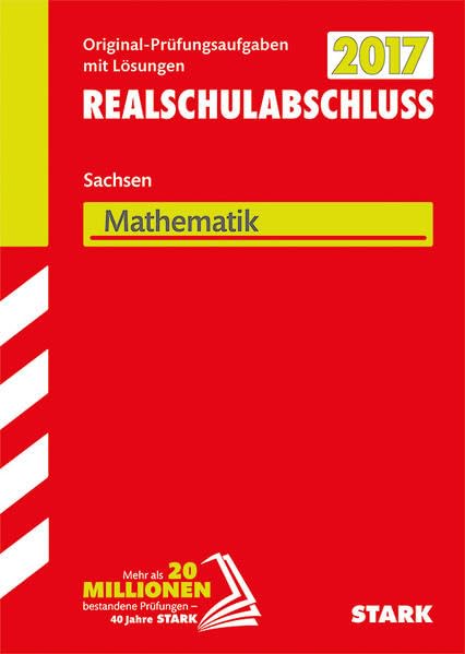 Product Image: Abschlussprüfung Oberschule Sachsen 2017 - Mathematik Realschulabschluss