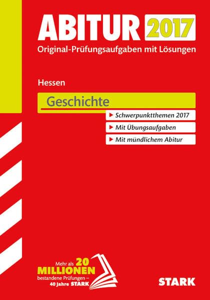 Product Image: Abiturprüfung Hessen 2017 - Geschichte GK/LK