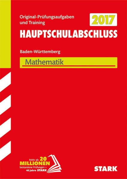 Abschlussprüfung Hauptschule Baden-Württemberg 2017 - Mathematik Study Guides