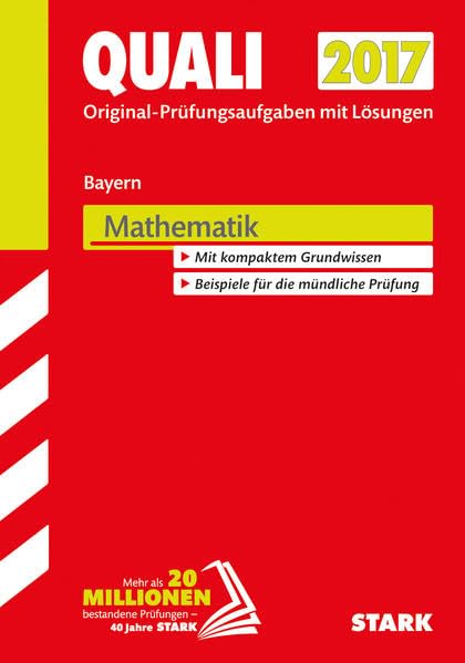 Quali Mittelschule Bayern 2017 - Mathematik Study Guides