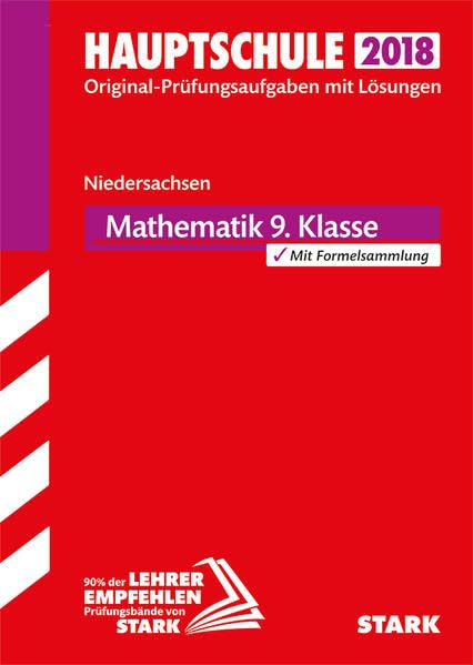Original-Prüfungen Hauptschule 2018 - Mathematik 9. Klasse - Niedersachsen book