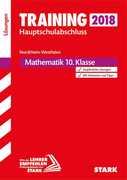 Training Hauptschulabschluss NRW 2018 - Mathematik Lösungen book
