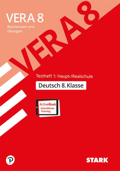 STARK VERA 8 Testheft 1: Haupt-/Realschule - Deutsch: Basiswissen und Übungen. Mit Online-Zugang Study Guides