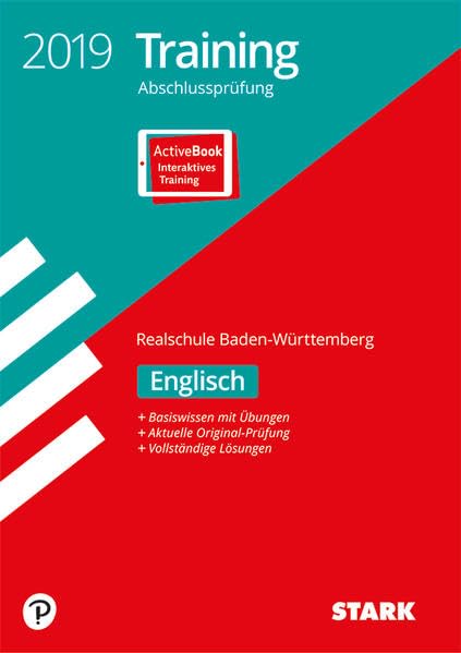 Training Abschlussprüfung Realschule Baden-Württemberg 2019 - Englisch, mit CD inkl. Online-Prüfungstraining Foreign Languages ​​& Dictionaries