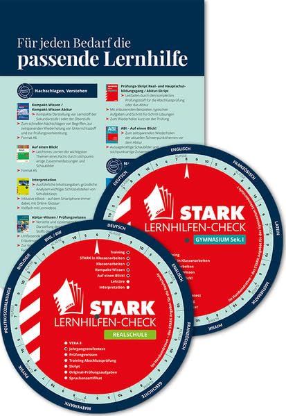 STARK 2 x Drehscheiben LERNHILFEN-CHECK für den Buchhandel Study Guides