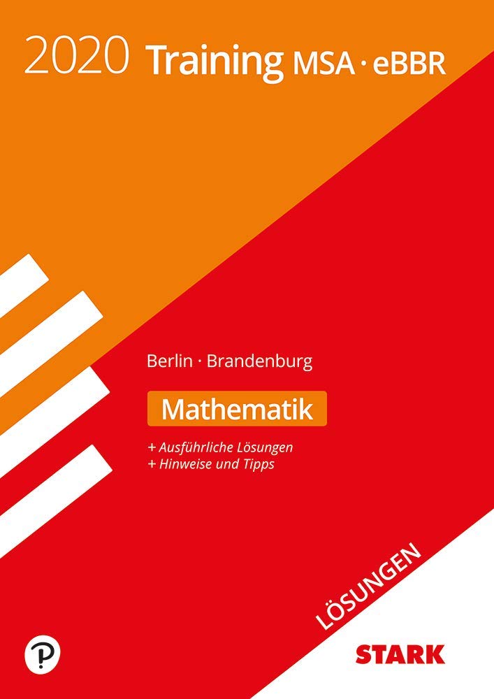 STARK Lösungen zu Training MSA/eBBR 2020 - Mathematik -  Berlin/Brandenburg Books