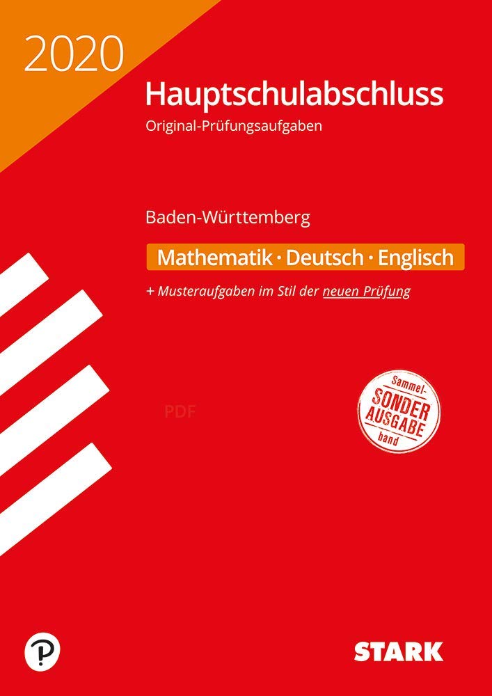 Original-Prüfungen Hauptschulabschluss 2020 - Mathematik, Deutsch, Englisch 9. Klasse - BaWü - Baden-Württemberg book