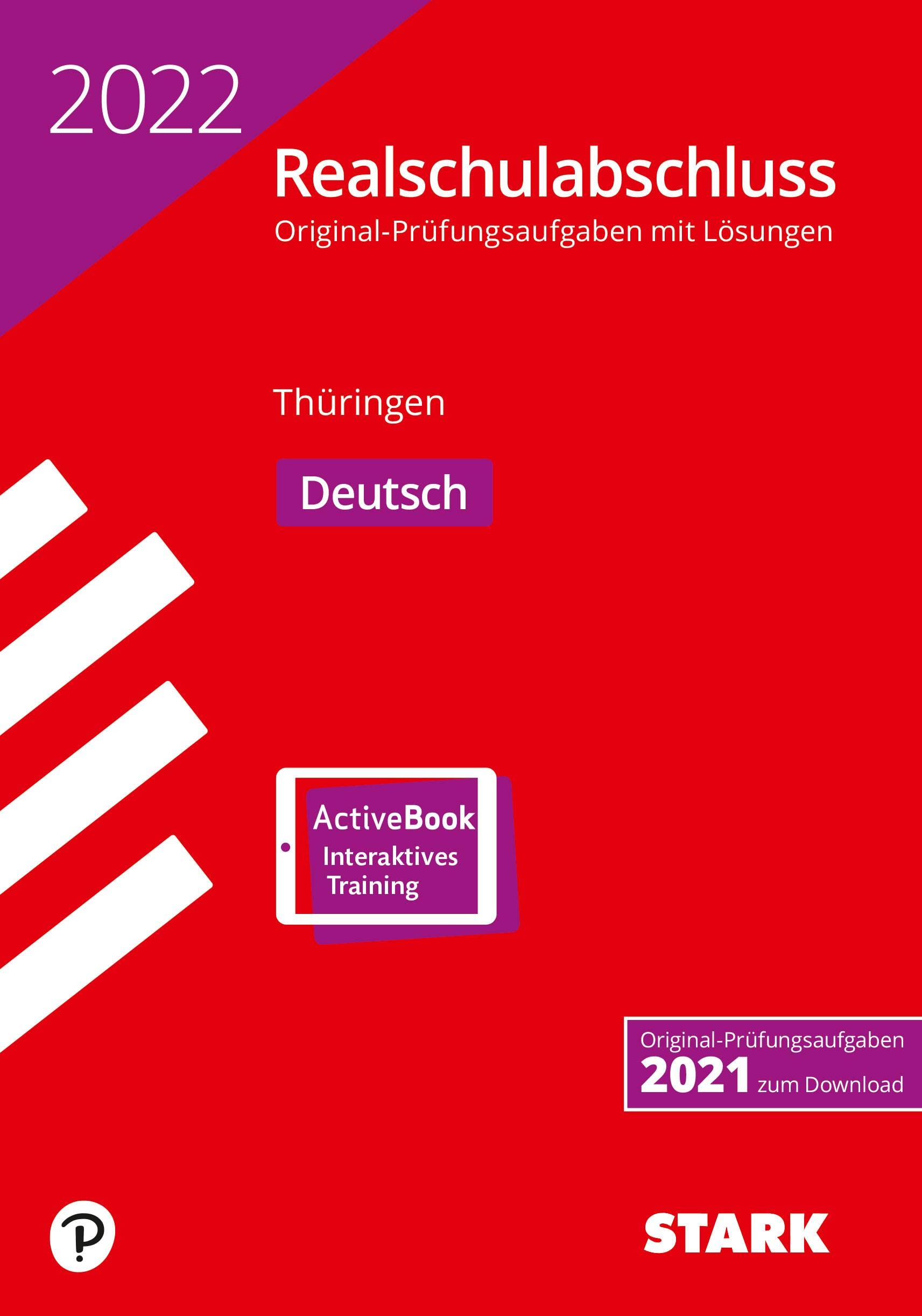 STARK Original-Prüfungen Realschulabschluss 2022 - Deutsch - Thüringen Social Sciences