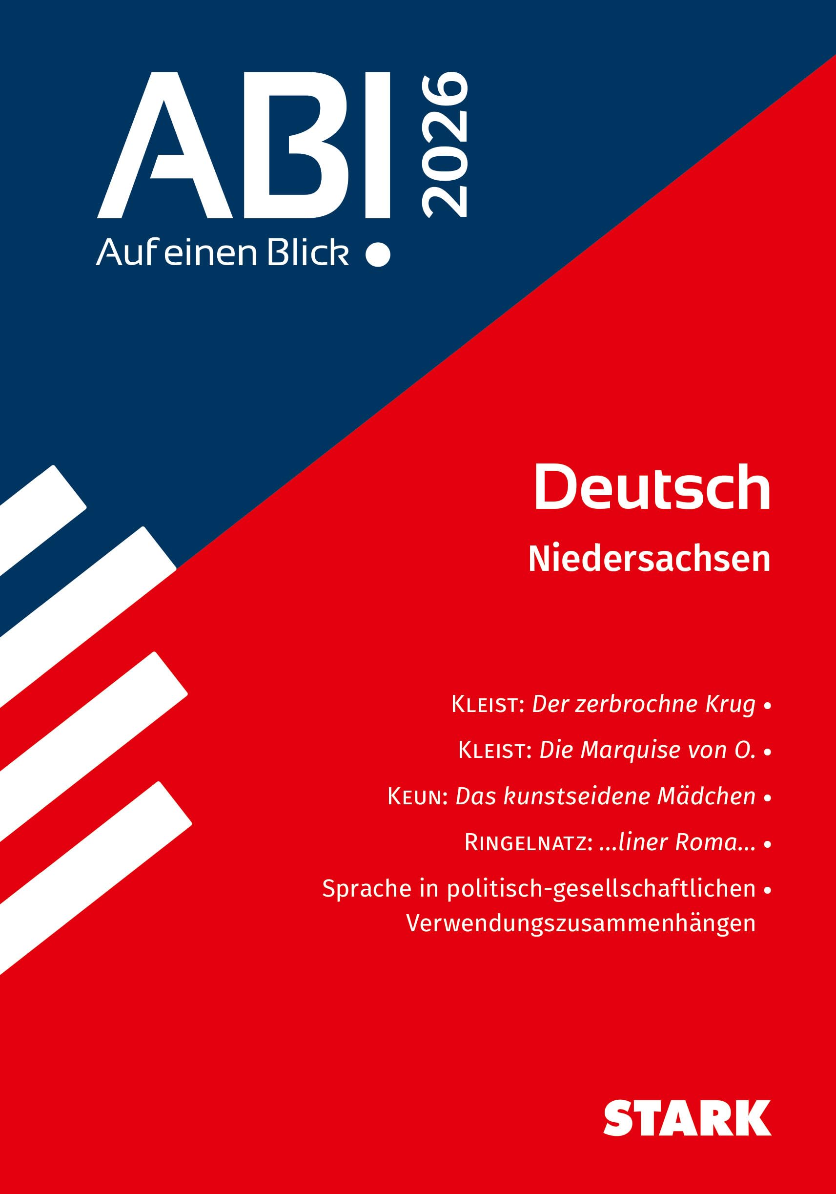 STARK Deutsch - Abi - Auf einen Blick! 2026 Niedersachsen Social Sciences