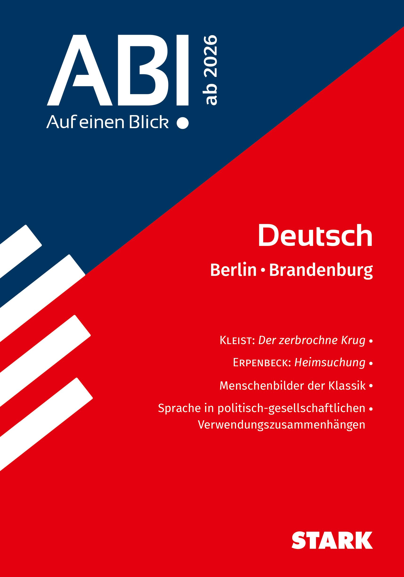 STARK Deutsch - Abi - Auf einen Blick! 2026 Berlin/Brandenburg Drama