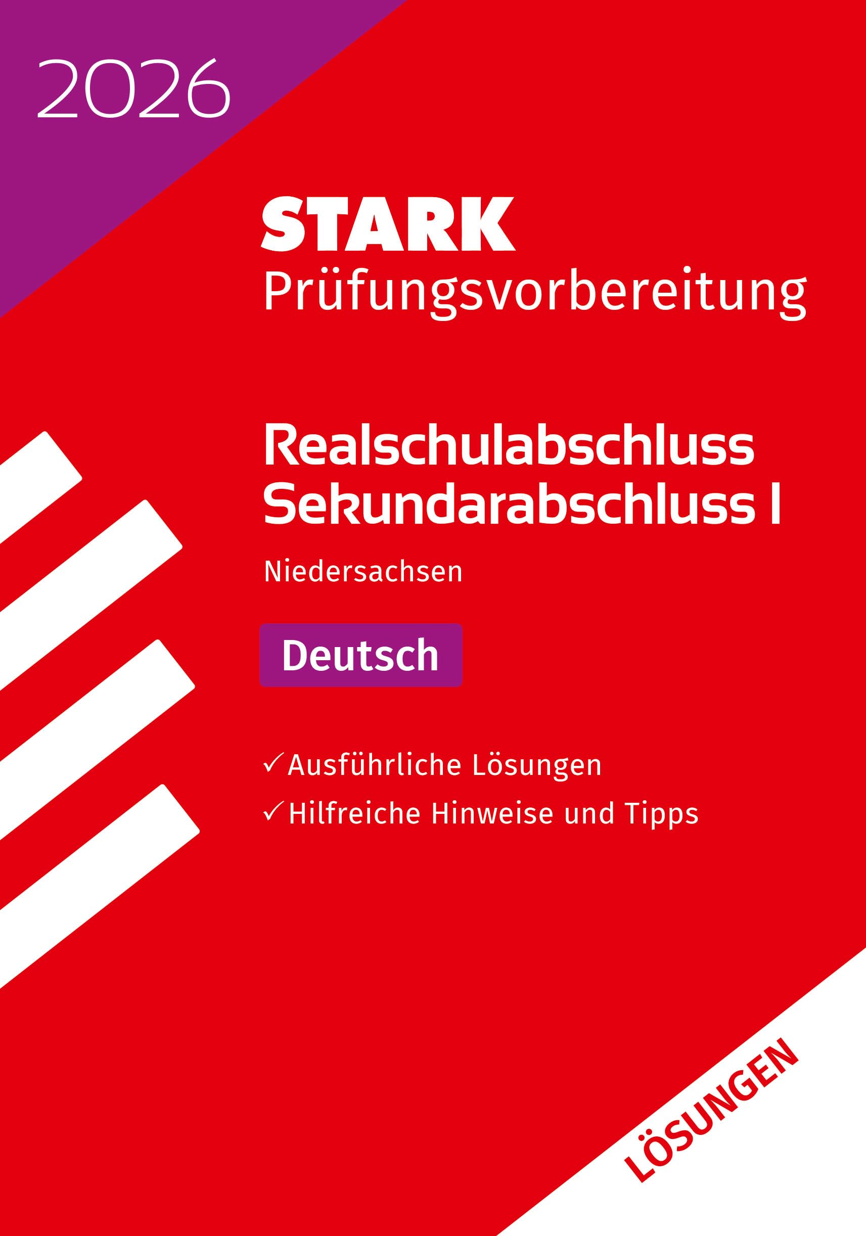 STARK Lösungen zu Deutsch - Realschulabschluss 2026 Niedersachsen - Prüfungsvorbereitung Social Sciences