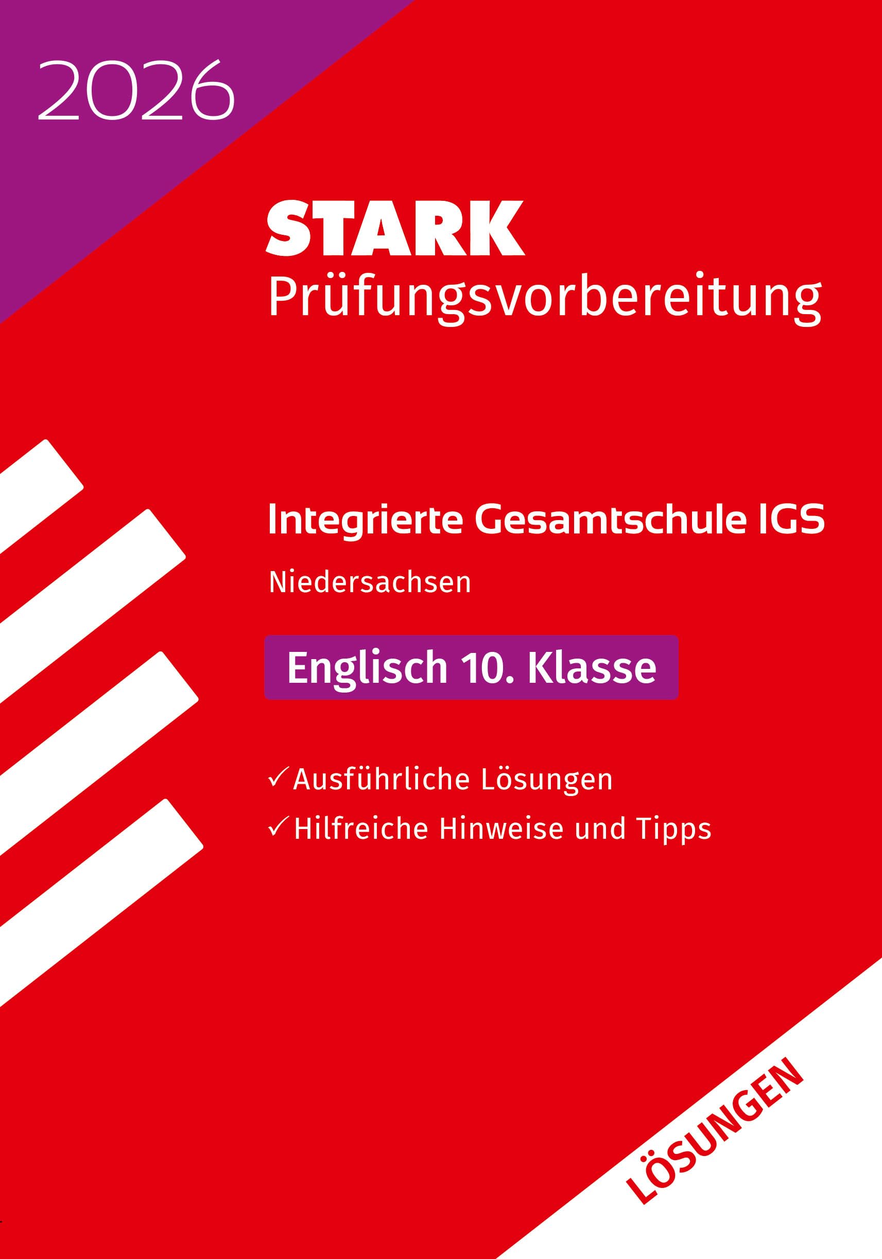 STARK Lösungen zu Englisch 10. Klasse - Integrierte Gesamtschule (IGS) 2026 Niedersachsen - Prüfungsvorbereitung Foreign Languages ​​& Dictionaries