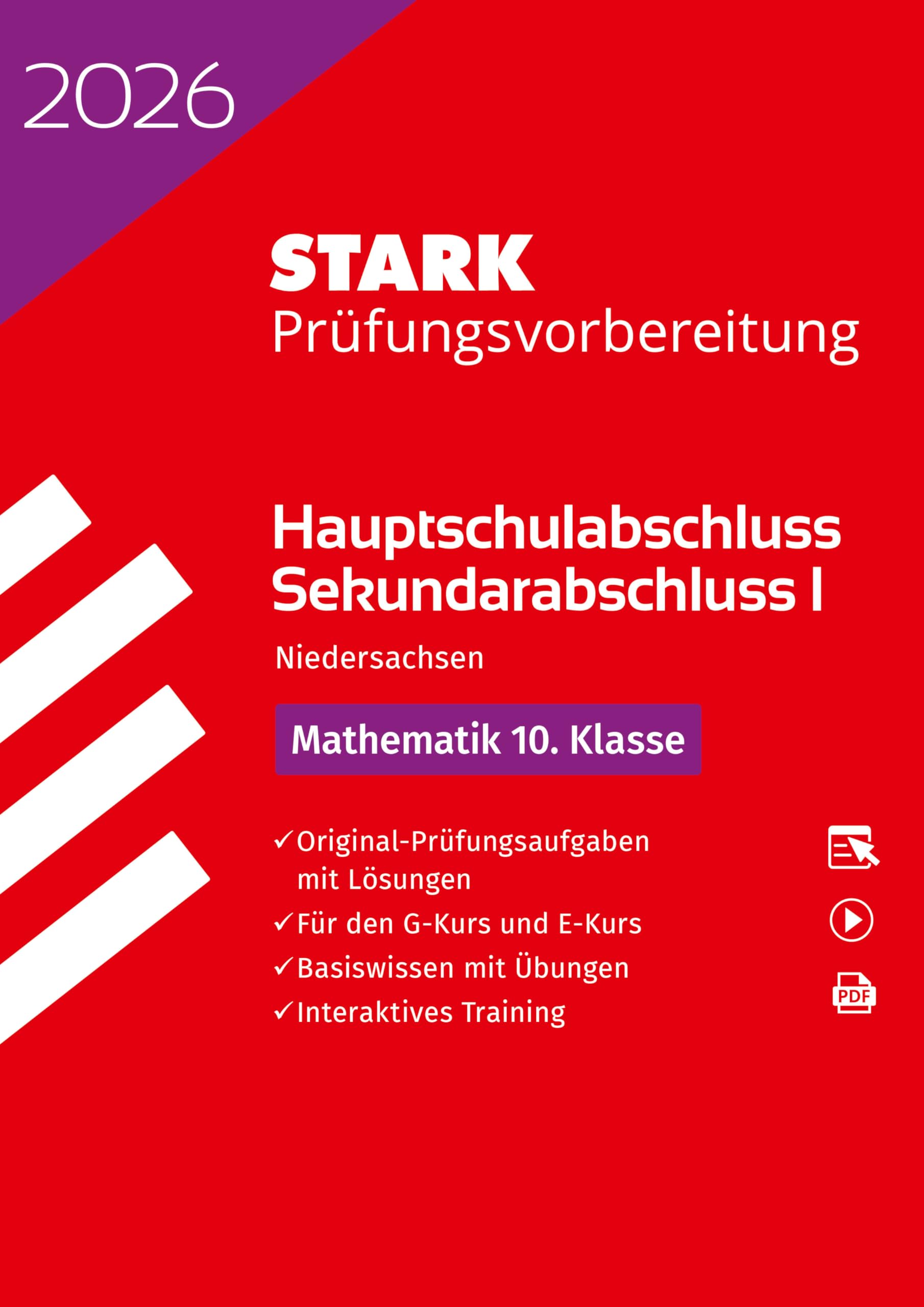 STARK Mathematik 10. Klasse - Hauptschulabschluss 2026 Niedersachsen - Prüfungsvorbereitung mit Lösungen Study Guides