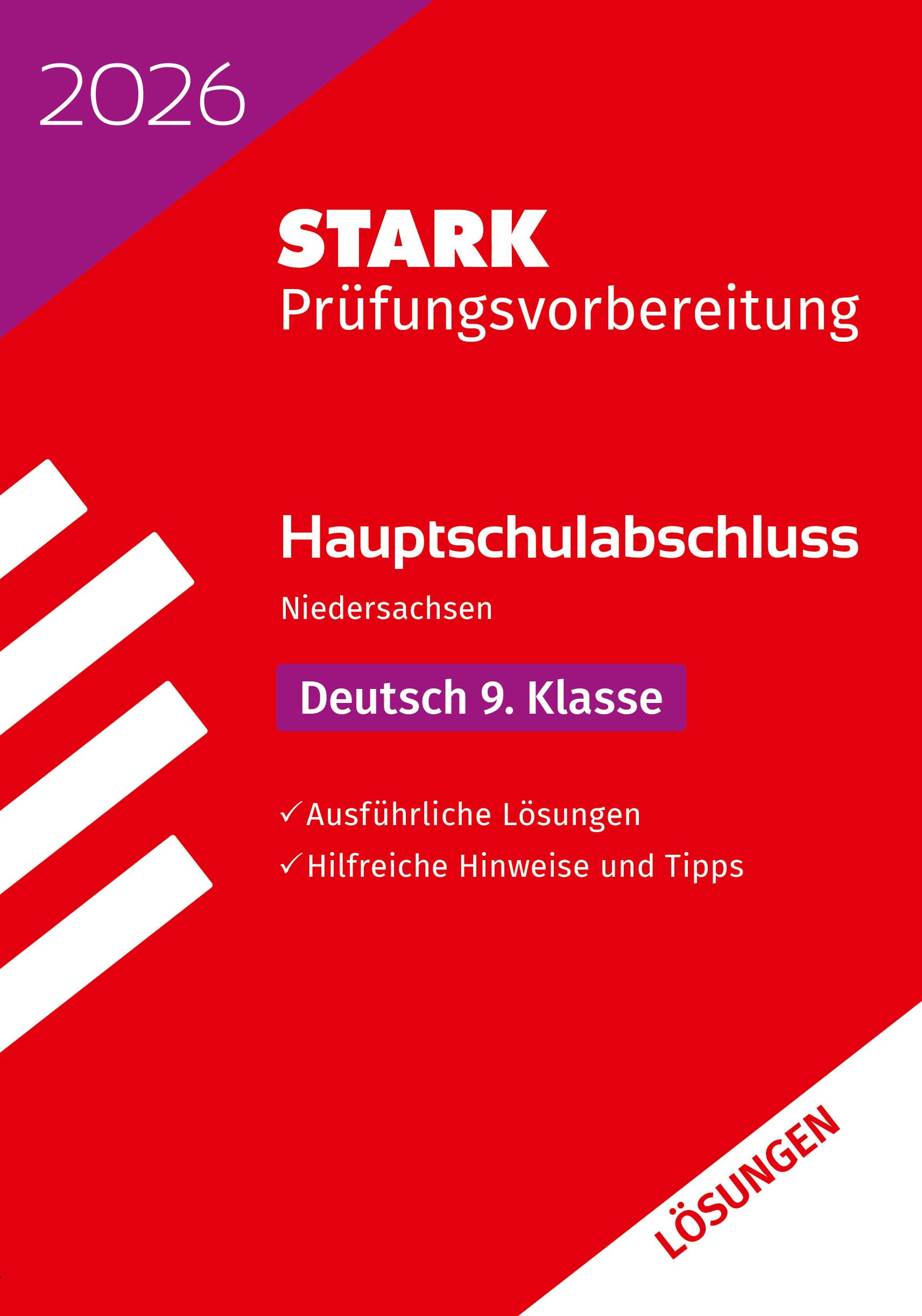 STARK Lösungen zu Deutsch 9. Klasse - Hauptschulabschluss 2026 Niedersachsen - Prüfungsvorbereitung Social Sciences