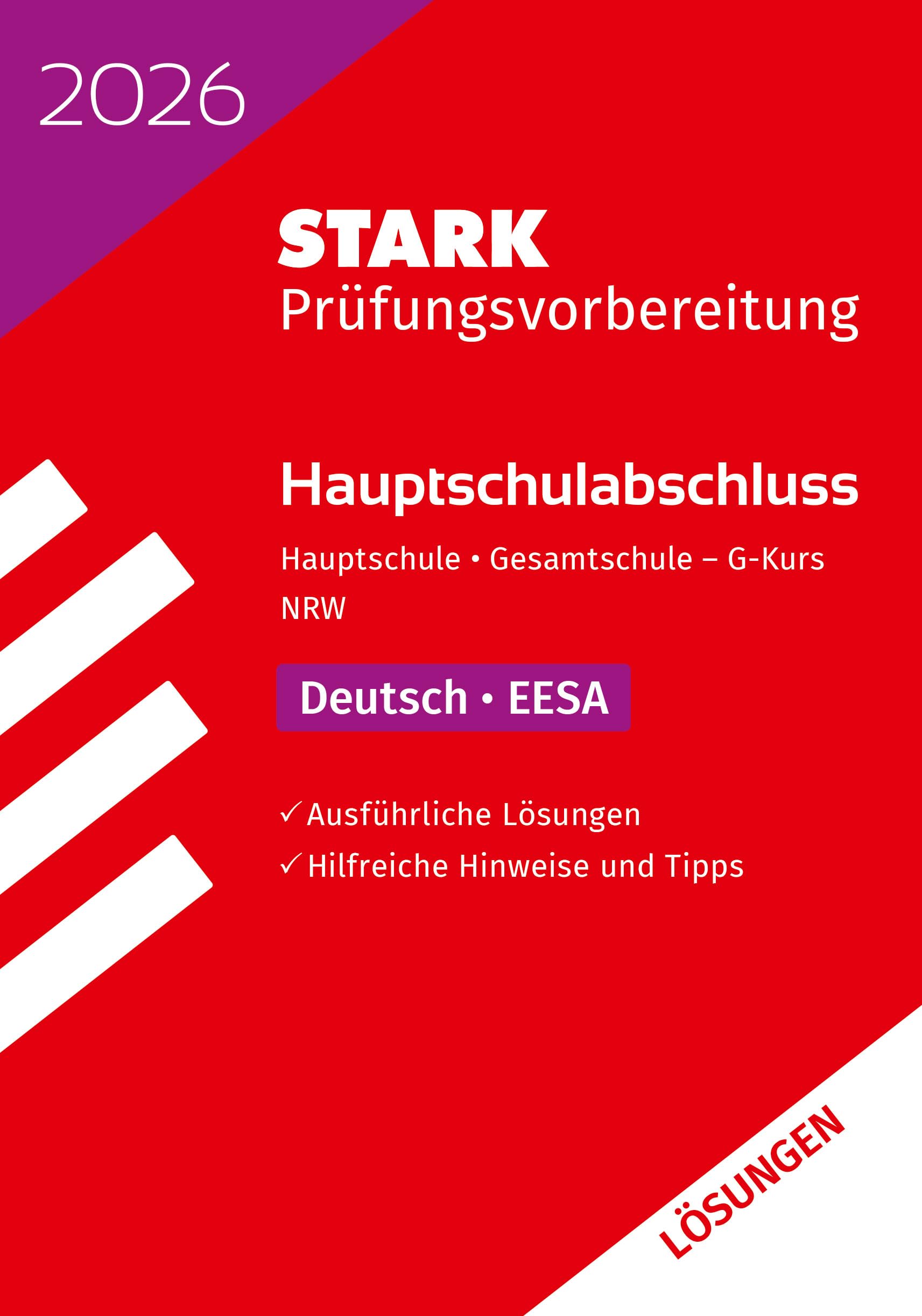 STARK Lösungen zu Deutsch G-Kurs - Hauptschulabschluss (EESA) 2026 NRW - Prüfungsvorbereitung Social Sciences
