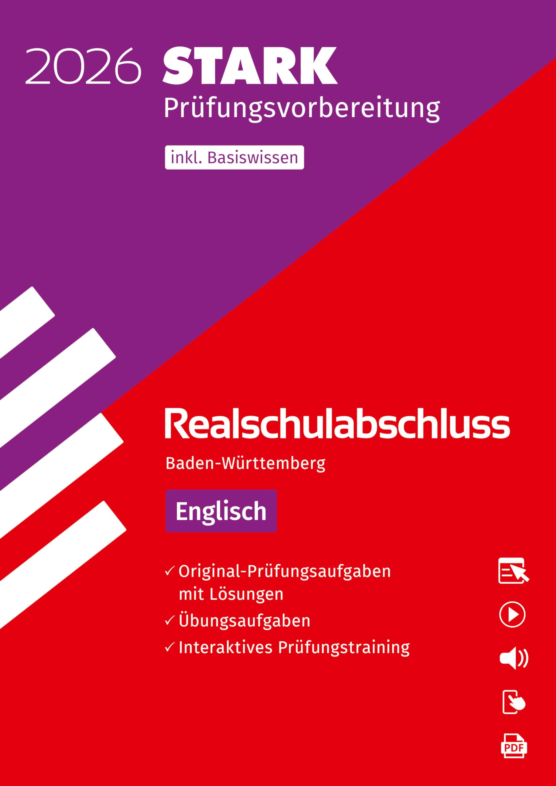 STARK Englisch - Realschulabschluss 2026 BW - Prüfungsvorbereitung inkl. Basistraining und Lösungen Foreign Languages ​​& Dictionaries