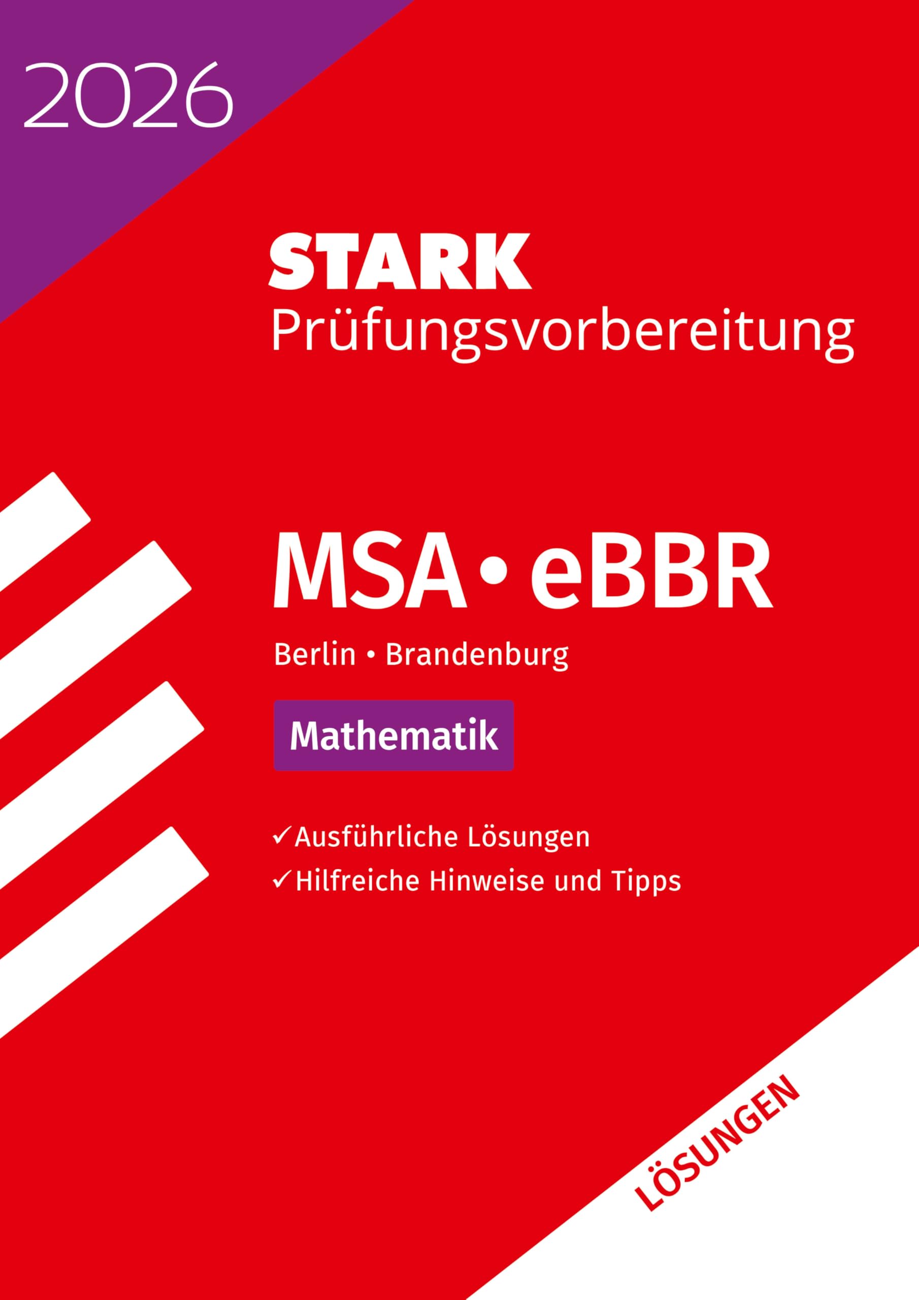 STARK Lösungen zu Mathematik - MSA/eBBR 2026 Berlin/Brandenburg - Prüfungsvorbereitung Study Guides