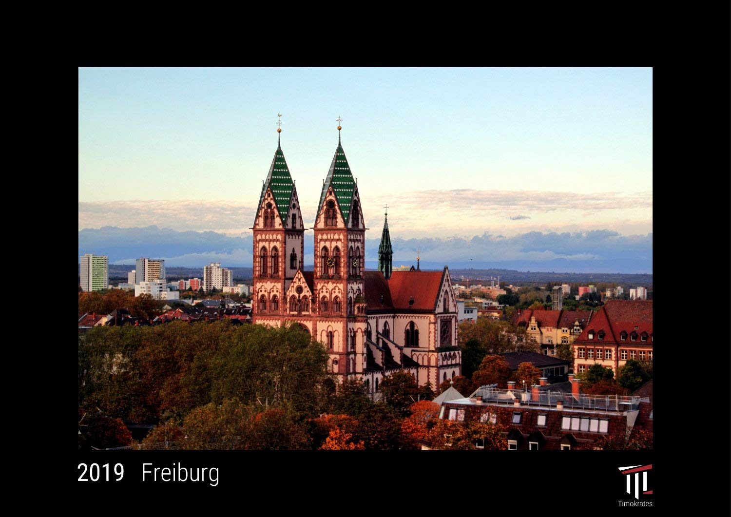 Freiburg 2019 - Black Edition - Timokrates Wandkalender, Bilderkalender, Fotokalender - DIN A3 (42 x 30 cm) Leisure, Home & Garden