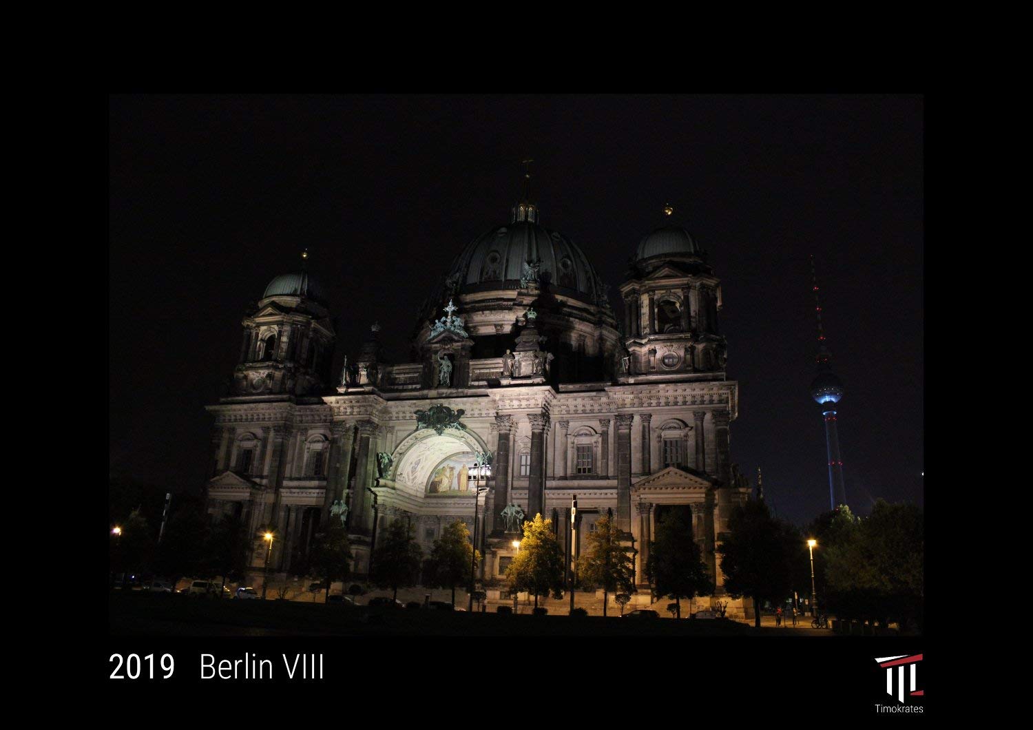 Berlin VIII 2019 - Black Edition - Timokrates Wandkalender, Bilderkalender, Fotokalender - DIN A4 (30 x 21 cm) Leisure, Home & Garden