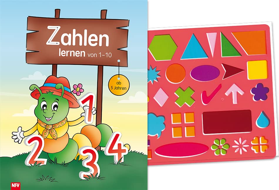 Zahlen lernen von 1 - 10: mit Malschablone aus Kunststoff Non-fiction