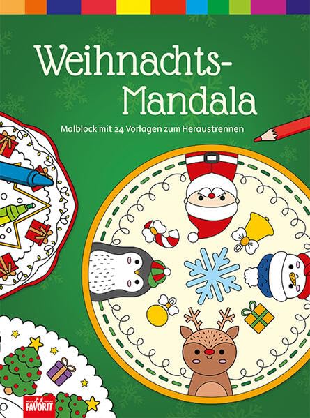 Weihnachts-Mandala: Malblock mit 24 Vorlagen zum Heraustrennen Tiptoi & Games