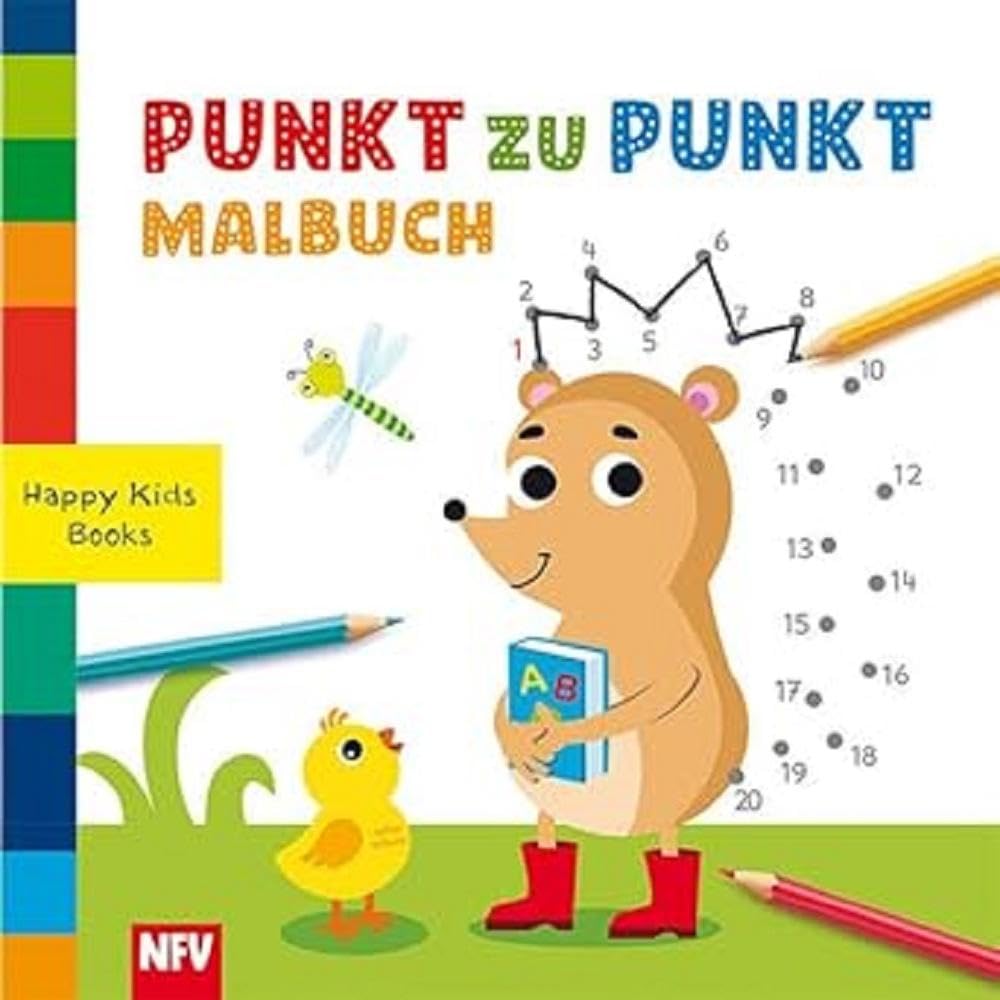 Punkt zu Punkt Malbuch: Happy Kids Books Children's books