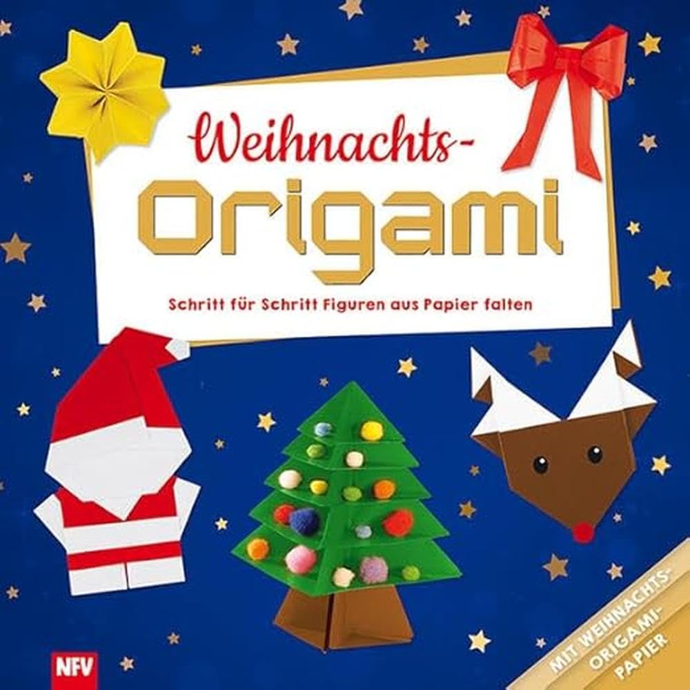 Weihnachts-Origami: Schritt für Schritt Figuren aus Papier falten - mit Weihnachts-Origami-Papier Tiptoi & Games