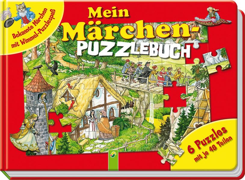 Mein Märchen-Puzzlebuch - Bekannte Märchen mit Wimmel-Puzzlespaß: 6 Puzzles mit je 48 Teilen book
