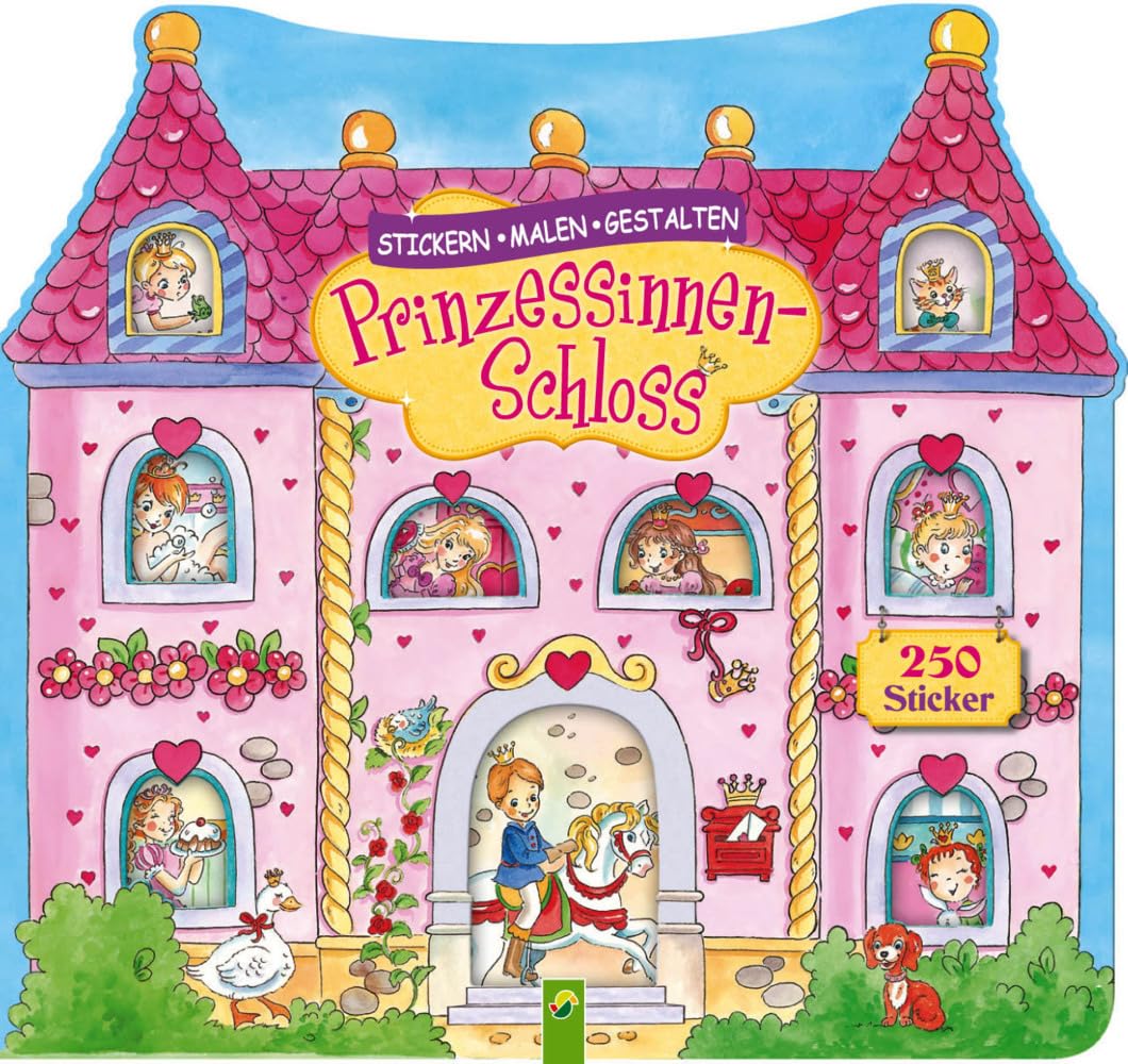 Prinzessinnenschloss - Stickern, Malen, Gestalten: Mit 250 Stickern für Kinder ab 3 Jahren. Mit traumhafte Ausmalmotiven und bunte Aufklebern Non-fiction