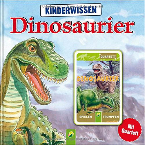 Kinderwissen Dinosaurier: Buch mit 32 Quartettkarten Non-fiction