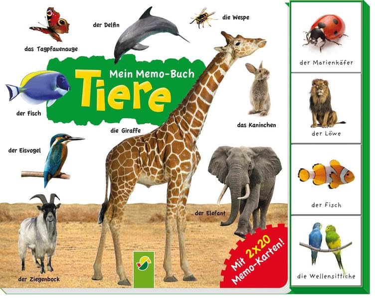 Mein Memo-Buch Tiere: Mit 2 x 20 Memo-Karten! Leisure & Fun