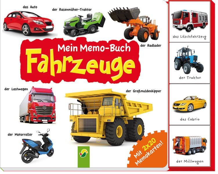 Mein Memo-Buch Fahrzeuge: Mit 2 x 20 Memo-Karten! Non-fiction