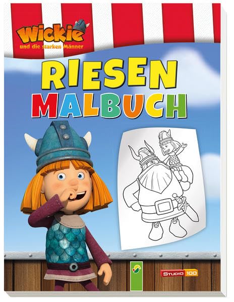 Wicki und die starken Männer - Riesenmalbuch: Ab 4 Jahren Tiptoi & Games