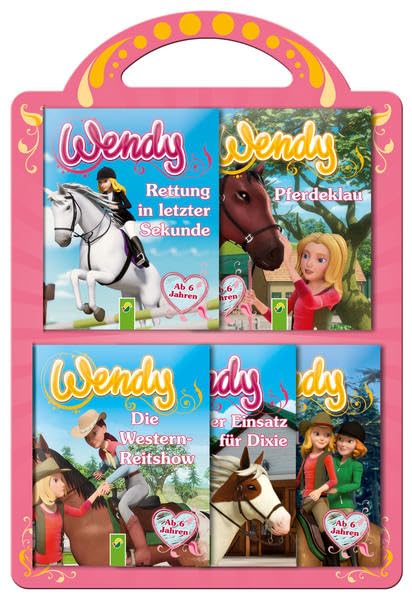 Wendy - 5 Minibücher im Set: Mit Quizfragen für Pferdefans Pets