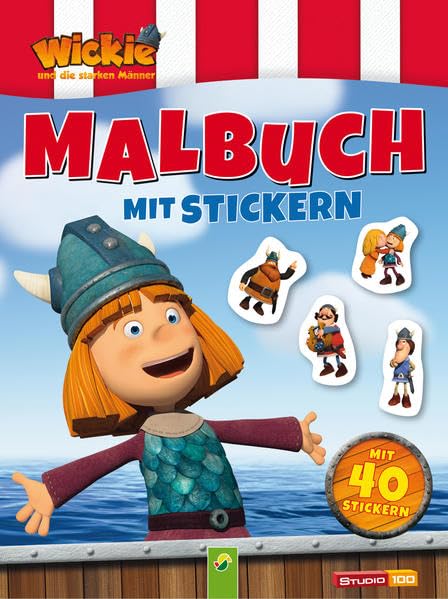 Wickie und die starken Männer - Malbuch mit 40 Stickern Tiptoi & Games