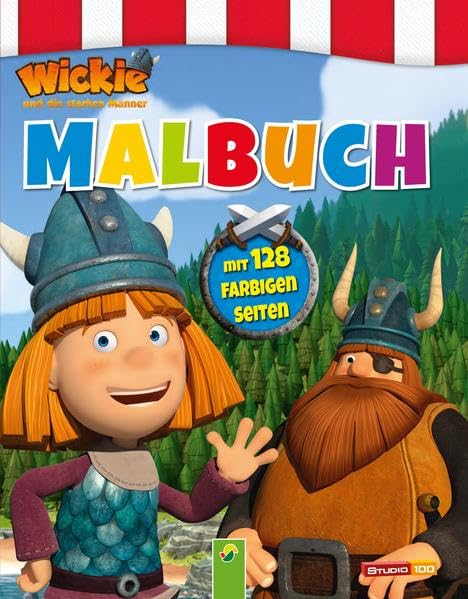 Malbuch Wickie und die starken Männer: Mit 128 farbigen Seiten Non-fiction
