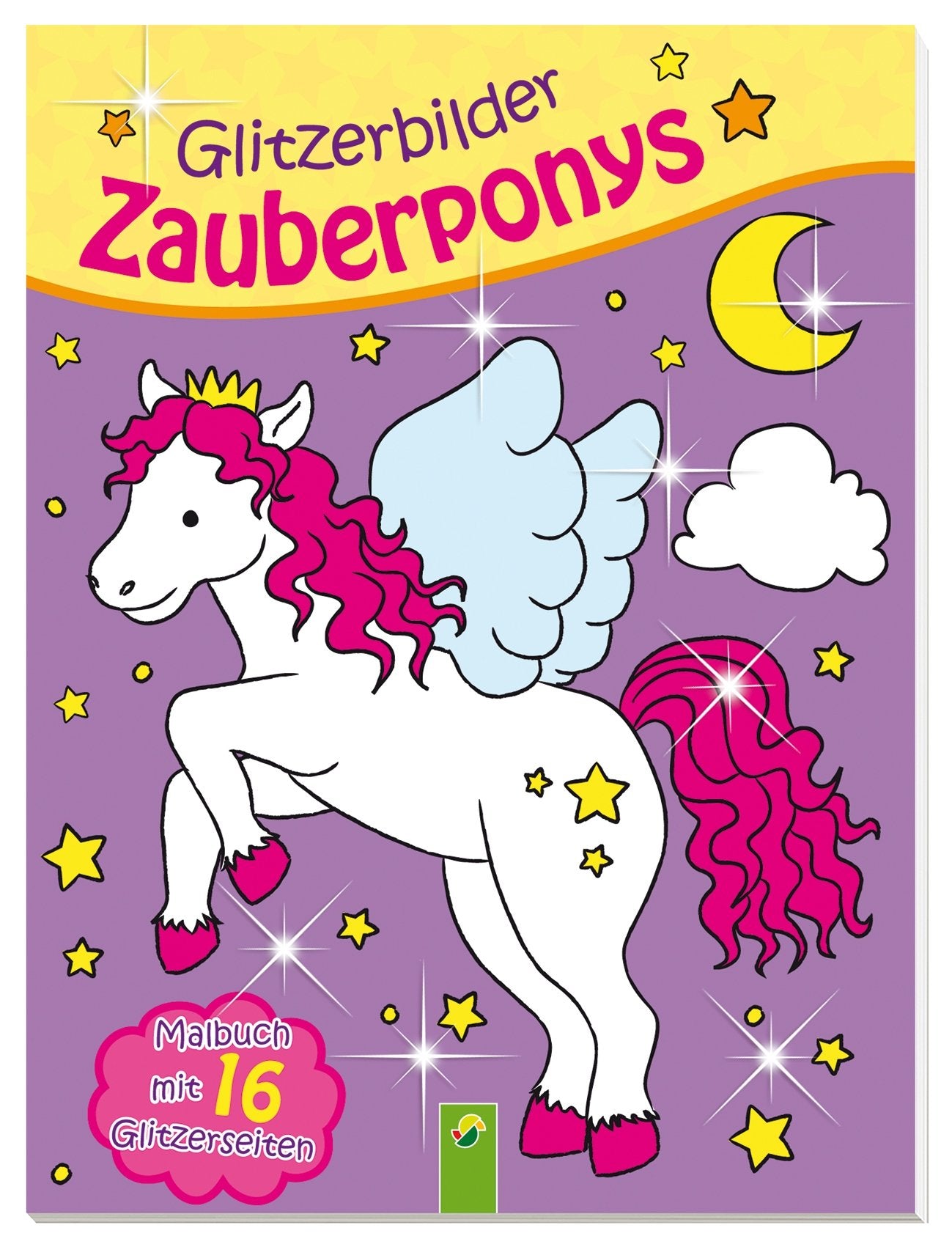 Glitzerbilder Zauberponys: Malbuch mit 16 Glitzerseiten Tiptoi & Games