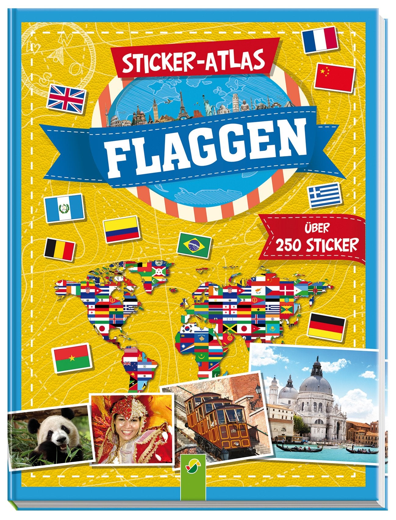 Sticker-Atlas Flaggen Travel Guides