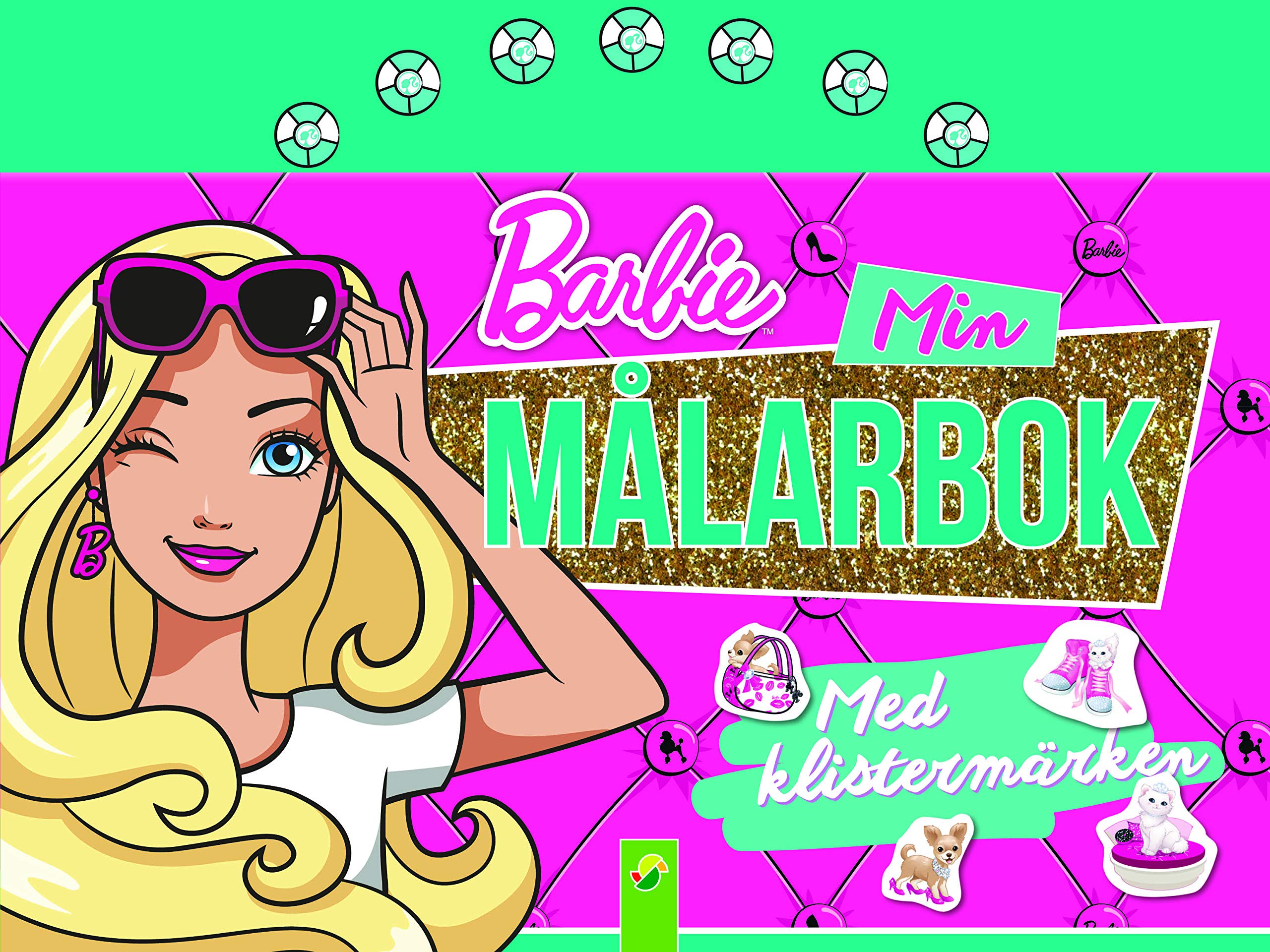 Barbie min målarbok med klistermärken Books