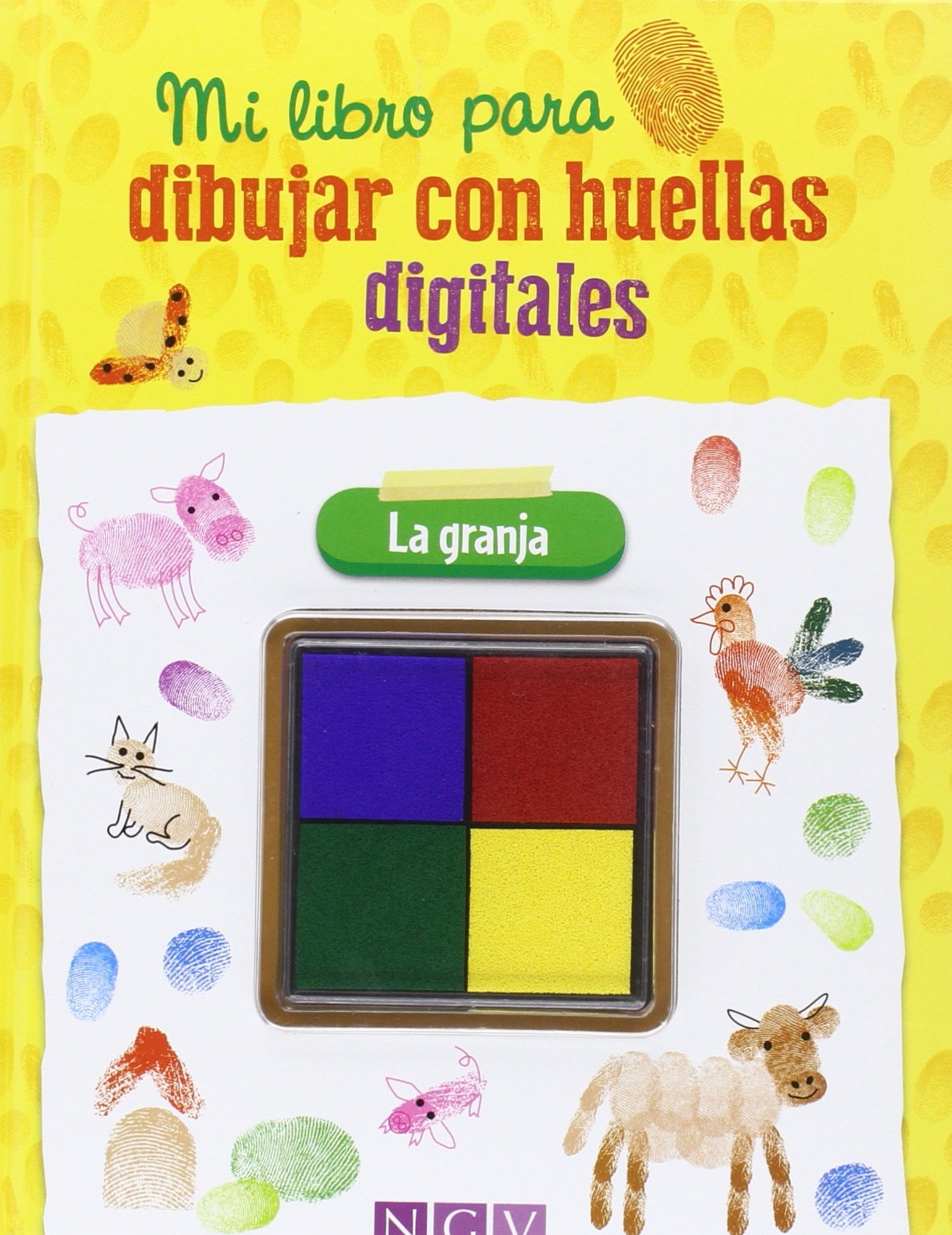 Mi libro para dibujar con huellas digitales: La granja Books