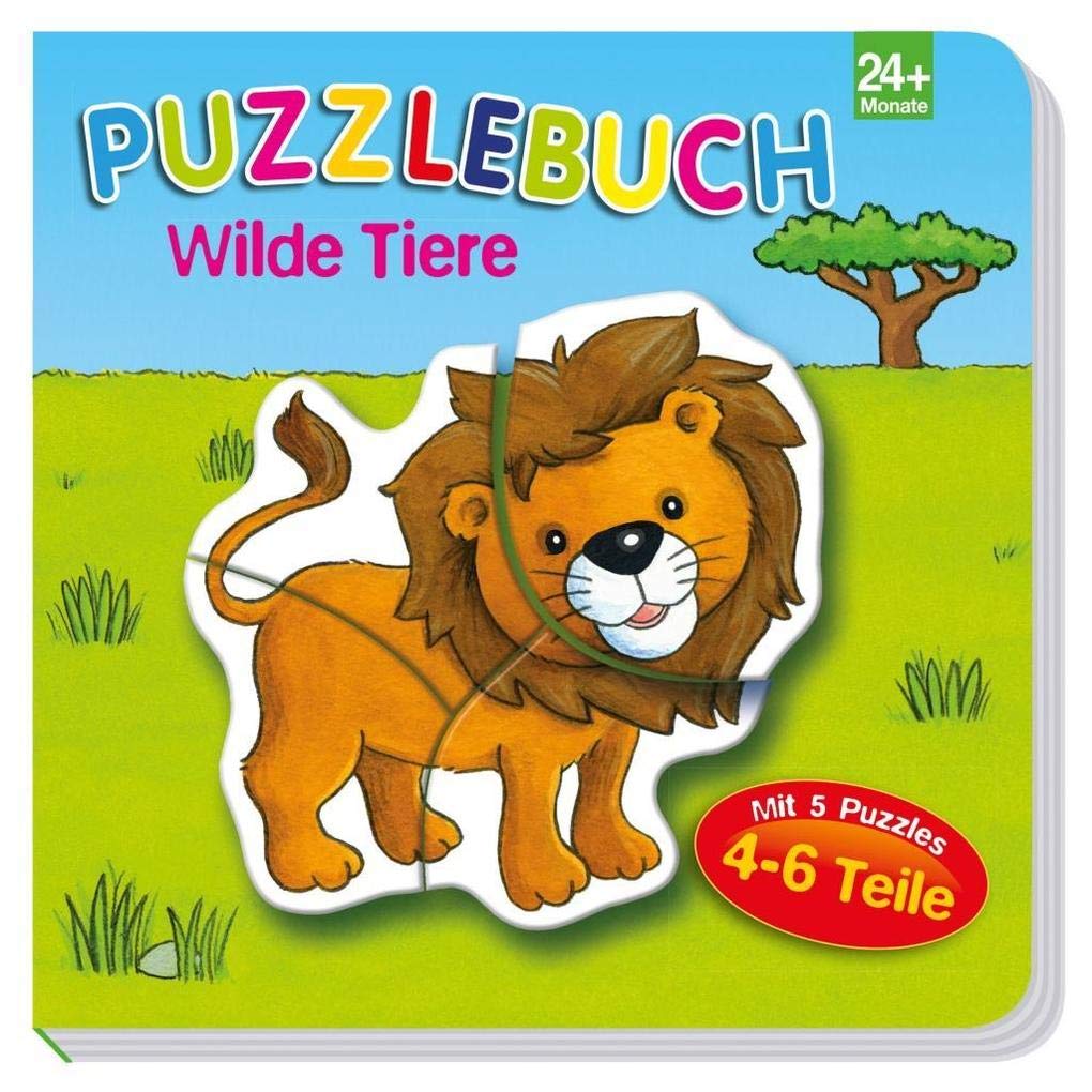 Puzzlebuch Wilde Tiere: 5 Puzzles mit je 4-6 Teilen Non-fiction