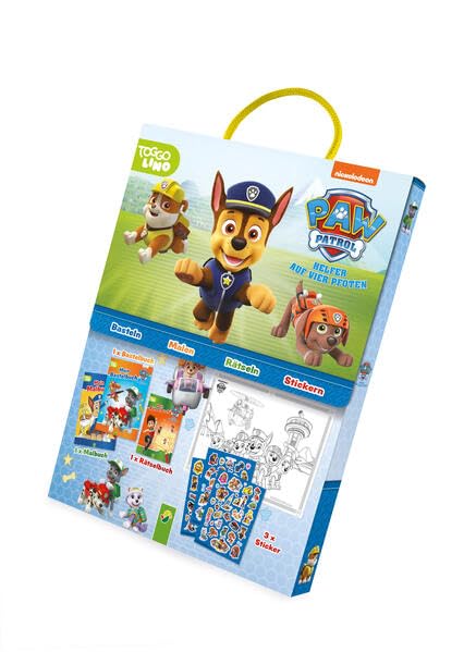 Paw Patrol Spaß-Set: Set mit Malbuch, Bastelbuch, Rätselbuch und Stickern Tiptoi & Games