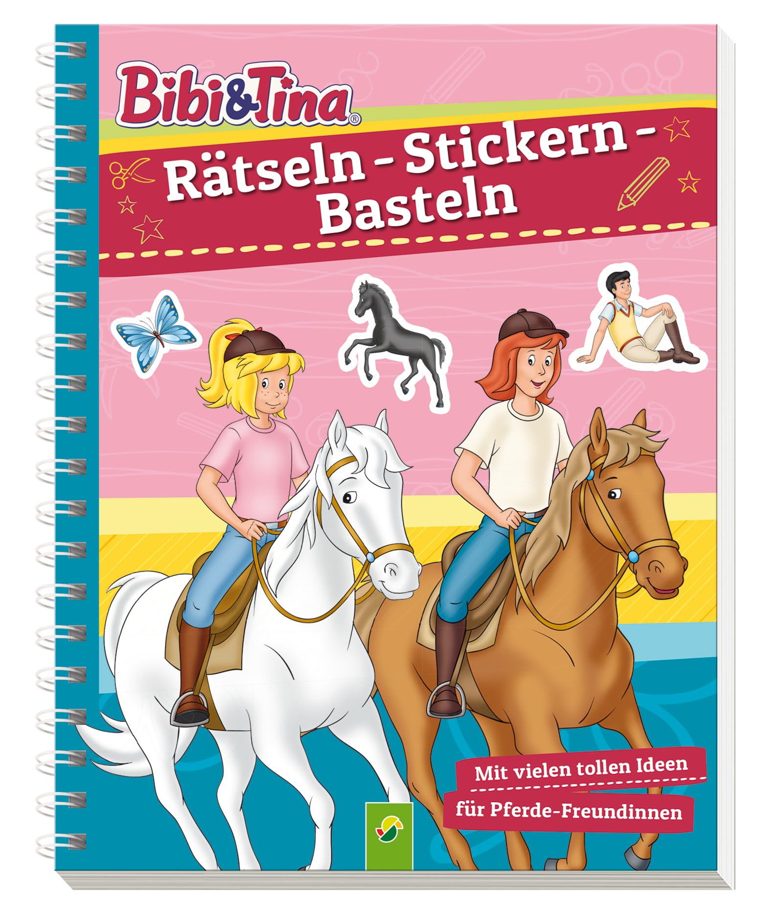 Bibi & Tina - Rätseln, Stickern, Basteln: Mit vielen tollen Ideen für Pferde-Freundinnen ab 5 Jahren Non-fiction